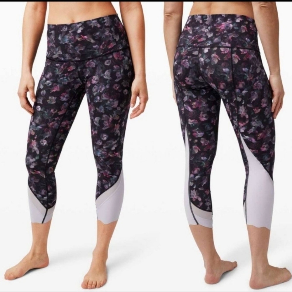 LULULEMON Wunder Under Crop 23" Scallop size 6 - Picture 1 of 7